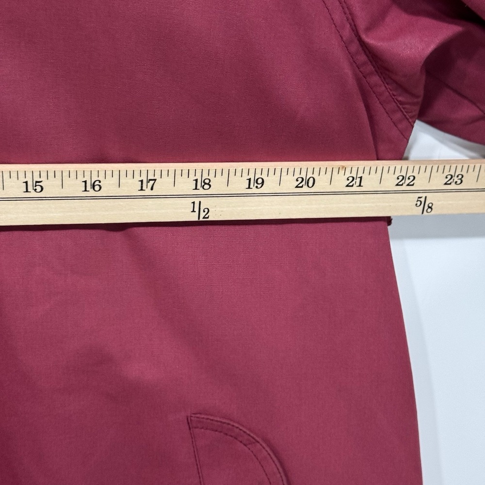 Vintage London Fog Women's 8P Burgundy Trench Coat 3M Thinsulate Lined Raincoat - Picture 9 of 10